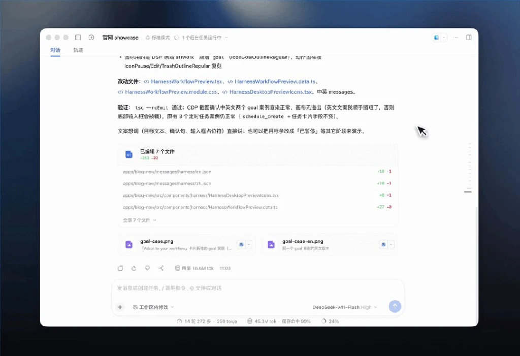 DeepSeek api开放平台与DeepSeek Harness单核圆实景画框